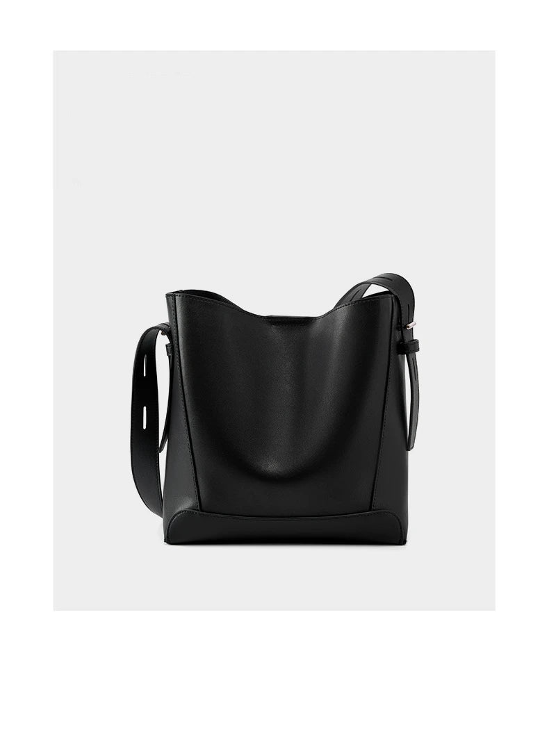 Burminsa koeienhuid echte leren emmer schoudertassen voor vrouwen 2025 luxe designer grote capaciteit crossbody dames handtassen