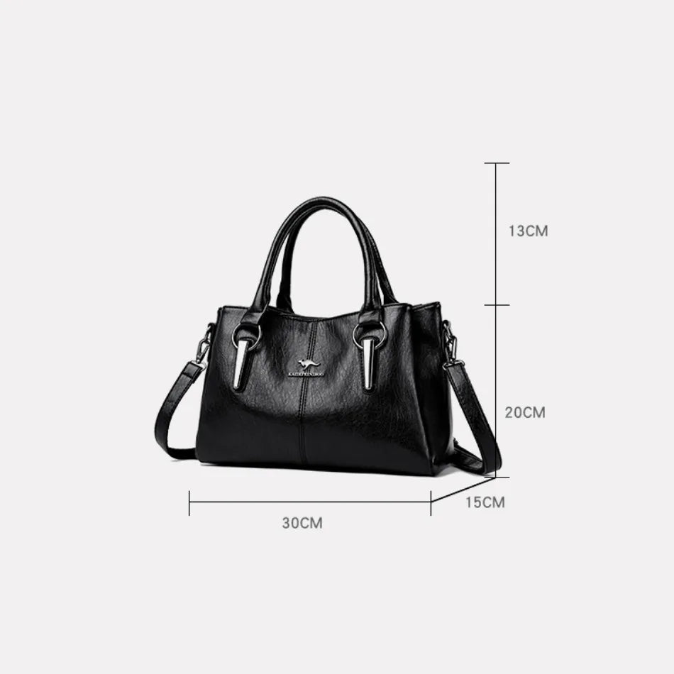 2024 Echte 3-lagen hoge kwaliteit zachte leren dames schoudertassen crossbody tassen voor vrouwen luxe handtassen vrouwen ontwerper A Main